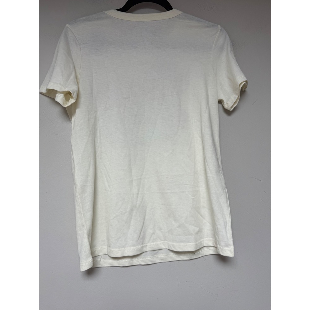 MTV Music Television Floral Logo Cream T Shirt Womens XS - Picture 5 of 6